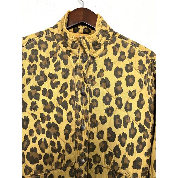 BlankNYC Quilted Animal Print Full Snap Jacket - S - Picture 3 of 5